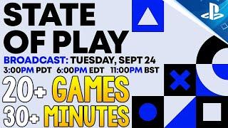 Huge PlayStation Update! NEW STATE OF PLAY TOMORROW - 20+ Games and 30+ Minutes of Reveals