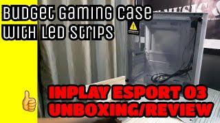 INPLAY Esport 03 PC Gaming Case with Tempered Glass Side Panel (unboxing and review)