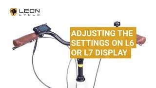 Adjusting the Settings on L6 or L7 Das-Kit Display