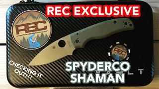 River's Edge Cutlery Exclusive Spyderco Shaman overview! 4K