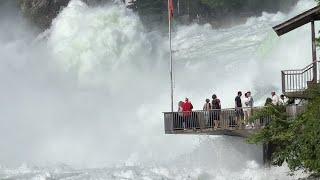 Rhine Falls, Switzerland, Extreme Water, Summer 2024 - Swiss View