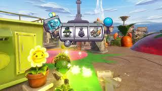 Pvz gw1 garden ops with normal peashooter at chomp town (duo).