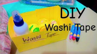 DIY cute washi tape with box l cute craft of washi tape l Tanaliittlecraft #diy #artandcraft