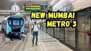 1st Experience on the Mumbai Metro 3 which is Mumbai's 1st Underground Metro | Mumbai Metro 2024