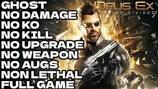 Deus Ex Mankind Divided - NO DAMAGE I NO KO | NO KILL I GHOST | NO AUGS I NON LETHAL I FULL GAME