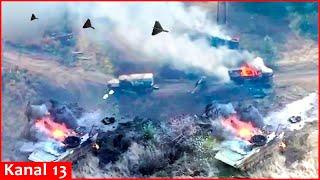 New Ukrainian Seth drones wipe out Russian vehicles in “lazy circles” over Toretsk