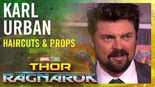 Karl Urban on haircuts & maybe stealing props -- Marvel Studios' Thor: Ragnarok Red Carpet Premiere