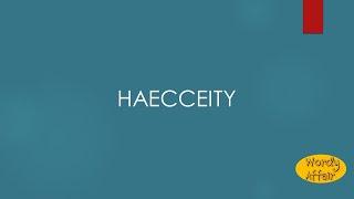 Haecceity Meaning