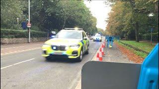 *convoy* 2x norfolk constabulary Armed Response Vehicles responding to an un known job in norwich