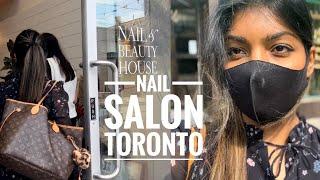 Nail Salon experience in Toronto | KUKO HOUSE | Acrylic nails and extensions | Glittery French mani