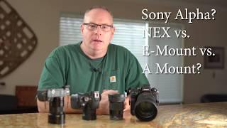 Understanding Sony Lenses:  A-Mount vs. E-Mount vs. NEX Mount???