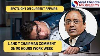 L&T chairman comment on 90 hours work week | Best IAS Academy