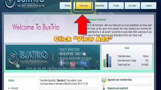 Buxtrio Registration and Clicking Advertz