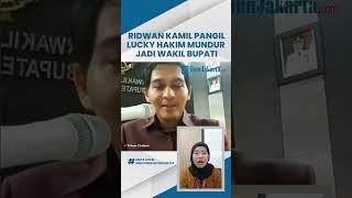 Mengundurkan Diri dari Wakil Bupati Indramayu, Lucky Hakim Bakal Dipanggil Ridwan Kamil