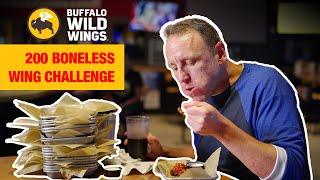 I was Challenged to EAT 200 Boneless Wings at BWW!!! - 2024 Restaurant Challenge #3