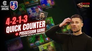 4213 Quick Counter With Xabi Alonso + Possession Game Sub Tactic - eFootball™2025