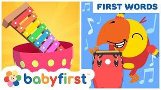 Toddler Learning Videos w Color Crew & Larry | Baby Learning musical instruments | BabyFirst TV