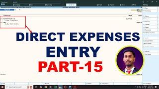 Tally Prime Direct Expenses Entry In Hindi | Expenses Entry In Tally Prime | Tally Prime Full Course