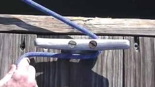 Boating knots: Cleat Hitch