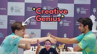 Ultra creative Daniil Dubov beats ultra solid Vidit Gujrathi in just 23 moves