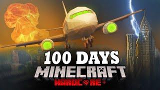 100 DAYS ON A PLANE IN A NATURAL DISASTERS APOCALYPSE IN MINECRAFT, AND HERE’S WHAT HAPPENED! #4