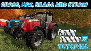 All You Need to Know About Grass, Hay, Silage, and Straw | A Farming Simulator 22 Tutorial