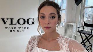 Work Week in my Life Vlog (on set, acting, modeling, routines)