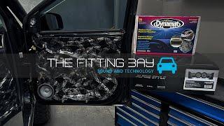 Ford PX 2/3 Ranger Premium Alpine R2-Series speaker installation with Dynamat Sound Deadening.