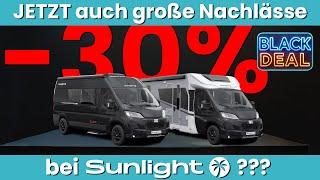 30% Rabatt auf Sunlight Wohnmobile, oder doch nicht? Was steckt hinter den Black Deals?