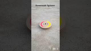 Homemade cardboard spinner 