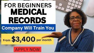 $20.60/hr Work-From-Home Medical Records Job (Company Will Train You!)