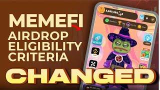 MemeFi Airdrop Eligibility Criteria Changed (Do this immediately to be eligible for withdrawal)