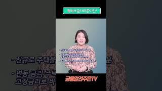 특례보금자리론 자격, 신청, 금리, 대환 등