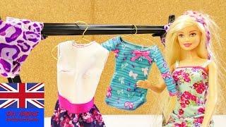 How to make a Clothes Rack in One Minute for Barbie and Monster High Dolls | Storage for outfits