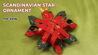 How to Make a No-sew Scandinavian Star Ornament (Quick and Easy)