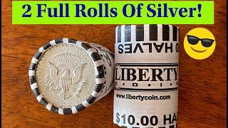 Opening 2 Full Rolls Of Silver Half Dollars