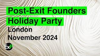 Post Exit Founders (PEF) Holiday Party