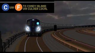 OpenBVE Special: C Train To Coney Island Via Culver Local (R211T)