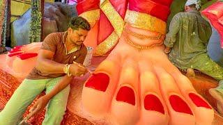 India's Biggest Khairatabad Ganesh Padalu Painting 2024 | Sri Saptha Mukha Shakthi Maha Ganapathi