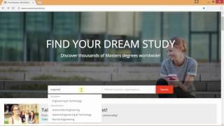 How students use Mastersportal to find university degree programmes