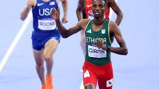 Ethiopian athlete falls and knocks himself  out during 3000m Steeplechase at Paris 2024 Olympics