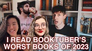 I READ BOOKTUBER'S WORST BOOKS OF 2023 ft. @gabbyreads @tiachu @GavinReadsItAll