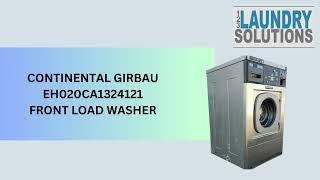 Continental Girbau Front Load Washer EH020CA1324121 Coin Op 20LB,120V 60Hz, Serial # 1432488A08