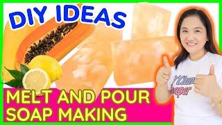 Papaya Lemon Whitening Herbal Soapmaking DIY easy soap making how to for beginners