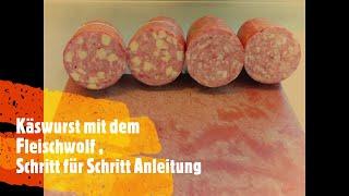 Käswurst und Polnische aus Wildfleisch  - So wird`s gemacht! Profi Metzger Ralf. Rezept untenstehend