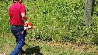 Stihl fs56 rc in action