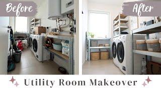 LAUNDRY ROOM MAKEOVER | Utility Room On A Budget | Organise With Me 