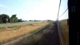 UP 844 Fans Chasing Frontier Days Train In Cars