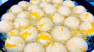 【香芋芝麻球】笑口常开好运来！口感绝对让你惊喜！Sesame Ball with Taro Filling.