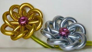 How to make Balloon flower/Balloon Tutorial/Balloon Twisting